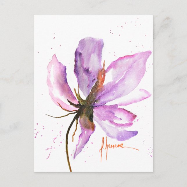 Postal Floral audaz IV (Anverso)