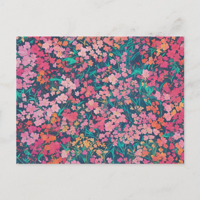 Postal Floral Azalea Vibrante (Anverso)