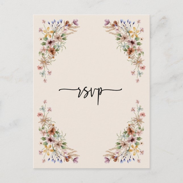 Postal Floral Boho Vintage (Anverso)