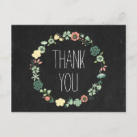 Floral Chalkboard Gracias