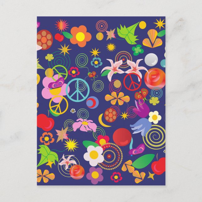 Postal Floral de Boho (Anverso)