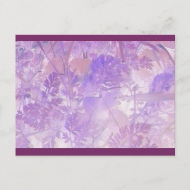 Postal floral de Lavender (Anverso)