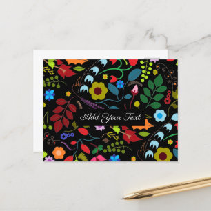 Postal Floral de moda