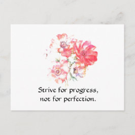 Postal floral de motivación de la cita del