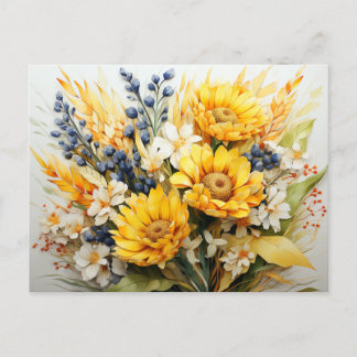Postal Floral de otoño