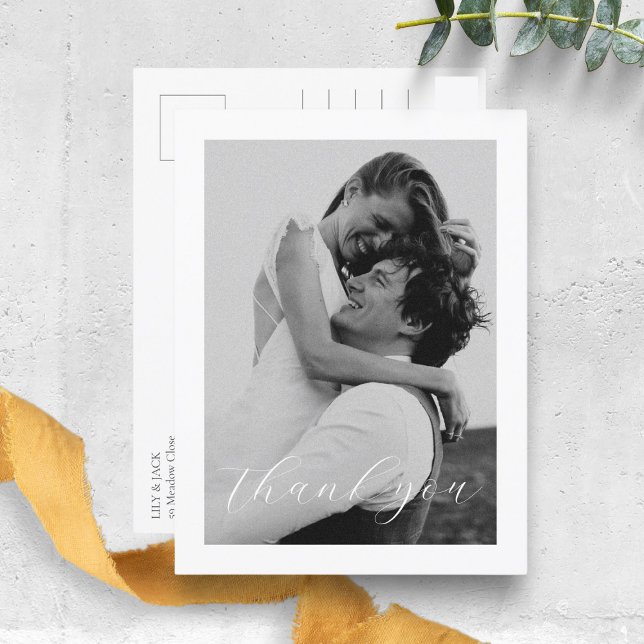 Postal Floral Dusty Azul Hidrangea Boda Gracias (Subido por el creador)