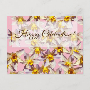 Postal floral feliz cumpleaños