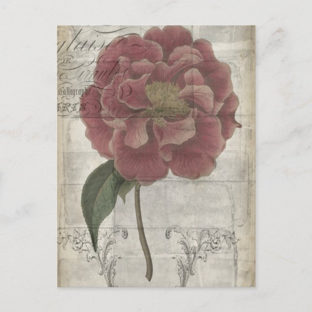Postal Floral francesa III (Anverso)