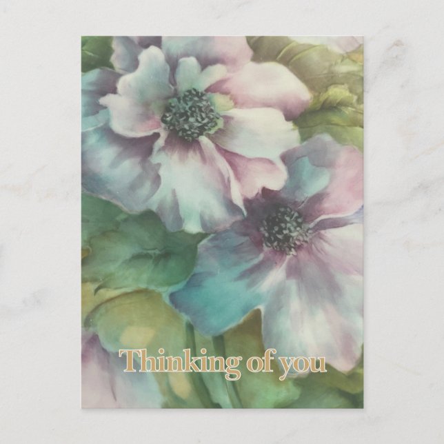 Postal Floral Postcard Thinking Of You (Anverso)