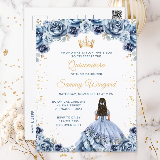 Postal Floral Quinceañera (Subido por el creador)