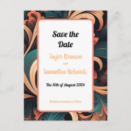 Postal Floral retro vintage