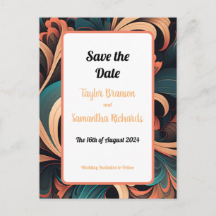 Postal Floral retro vintage