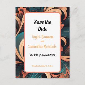 Postal Floral retro vintage