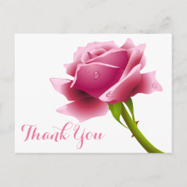 Postal Floral Rosa Gracias Flores Rosas