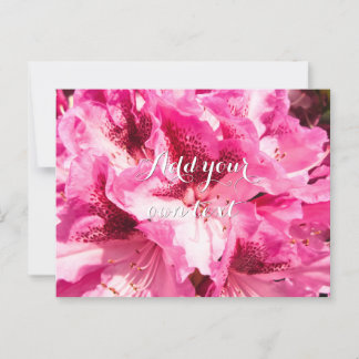 Postal Floral rosa - Personalizado
