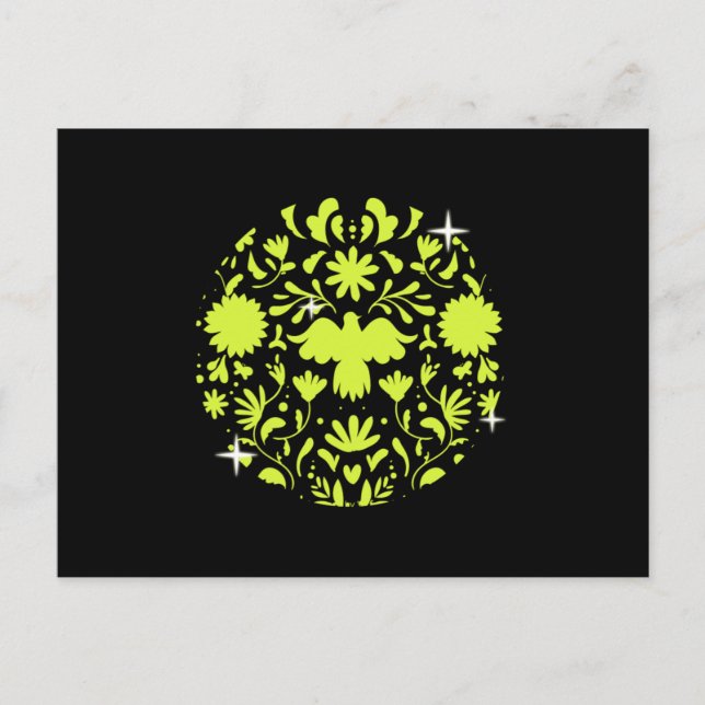 Postal Floral Softball Baseball Ball Pitcher Catcher Gift (Anverso)