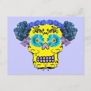 Postal Floral Sugar Skull