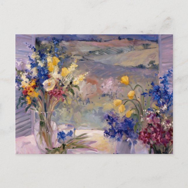 Postal Floral toscana (Anverso)