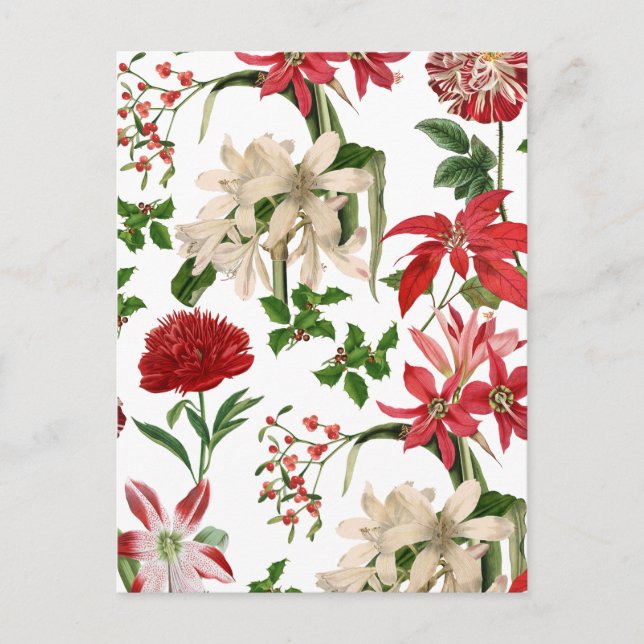 Postal floral vintage moderna (Anverso)