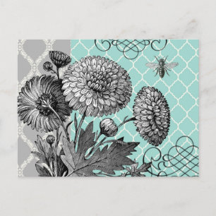 Postal Floral vintage moderna