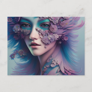 Postal Floral y feminista
