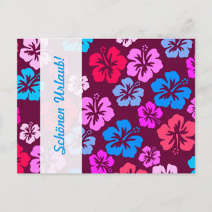 Postal Floral y rosa