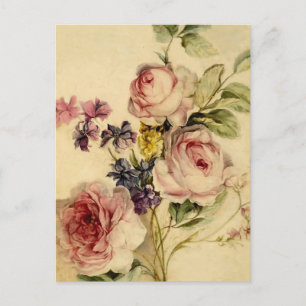 Postal Florales del siglo XVIII