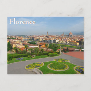 Postal Florece la primavera en Florencia