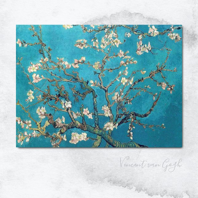Postal Floreciente árbol de almendras Vincent van Gogh (Subido por el creador)