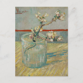 Postal Floreciente rama de almendras de Vincent van Gogh