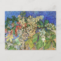 Florecientes ramas de castaño de Vincent van Gogh