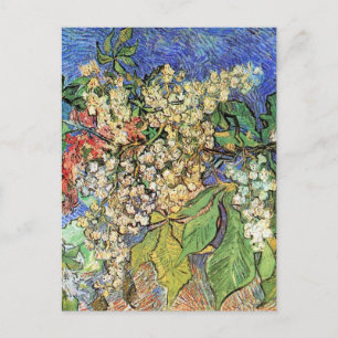 Postal Florecientes ramas de castaño de Vincent van Gogh