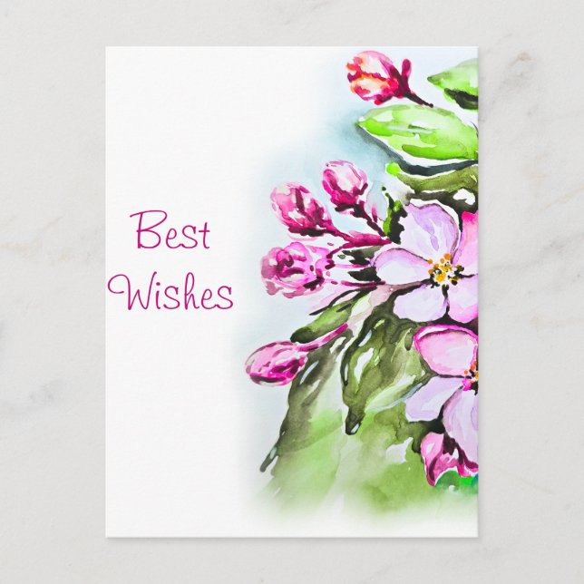 Postal Florecimiento de Apple (Anverso)