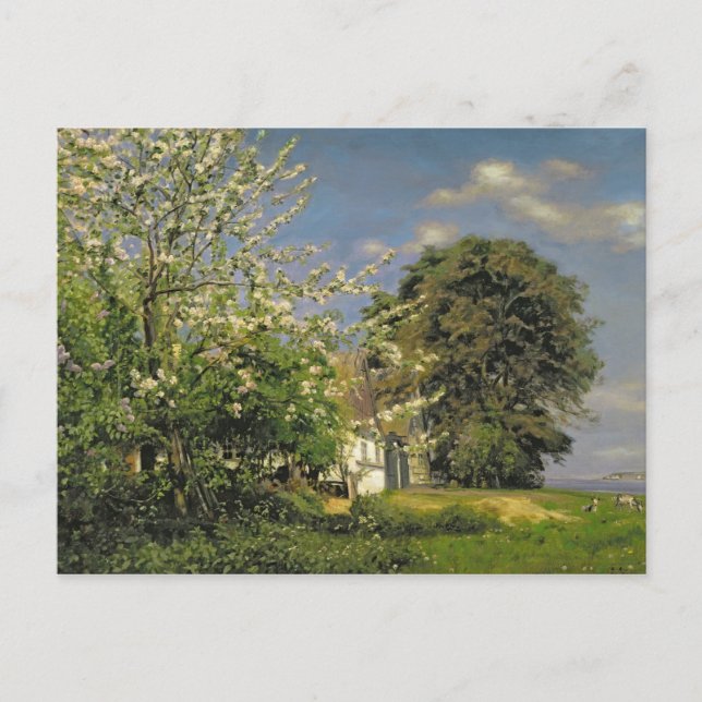 Postal Florecimiento de primavera, 1908 (Anverso)