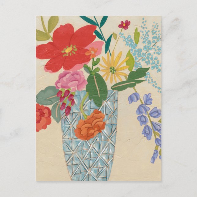 Postal Florecimiento de primavera II (Anverso)