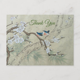 Postal Florecimiento del ciruelo en primavera