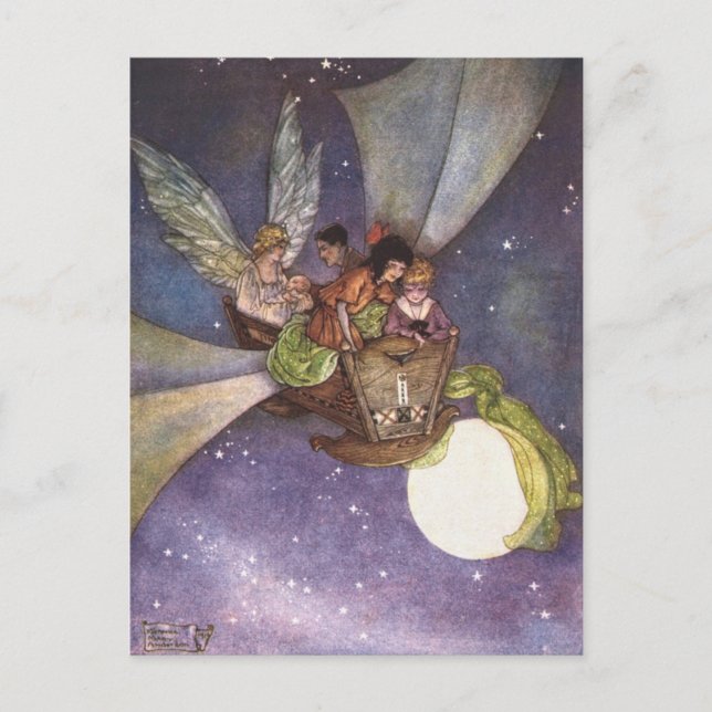 Postal Florence Anderson arriba de la ciudad (Anverso)