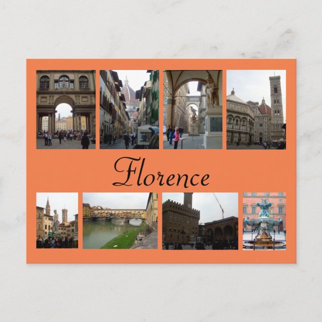 Postal Florence Collage (Anverso)
