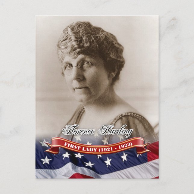 Postal Florence Harding, Primera Dama de los Estados Unid (Anverso)