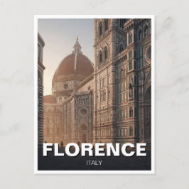 Postal Florence Italy Duomo Travel