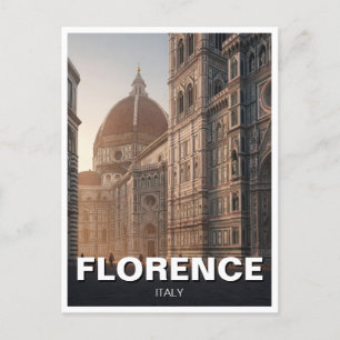 Postal Florence Italy Duomo Travel