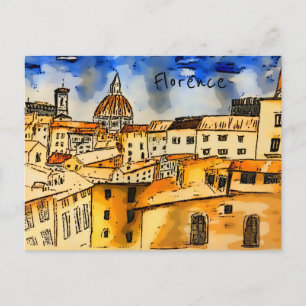 Postal Florence Italy Postcard