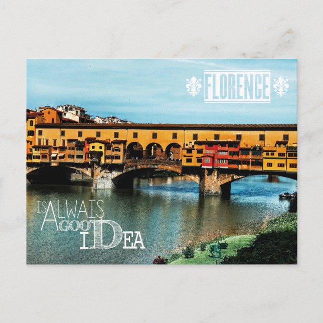 Postal Florence Postcard - Cartolina Firenze (Anverso)