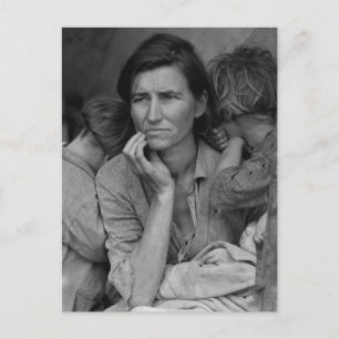 Postal Florence Thompson, la madre inmigrante de Dorothea