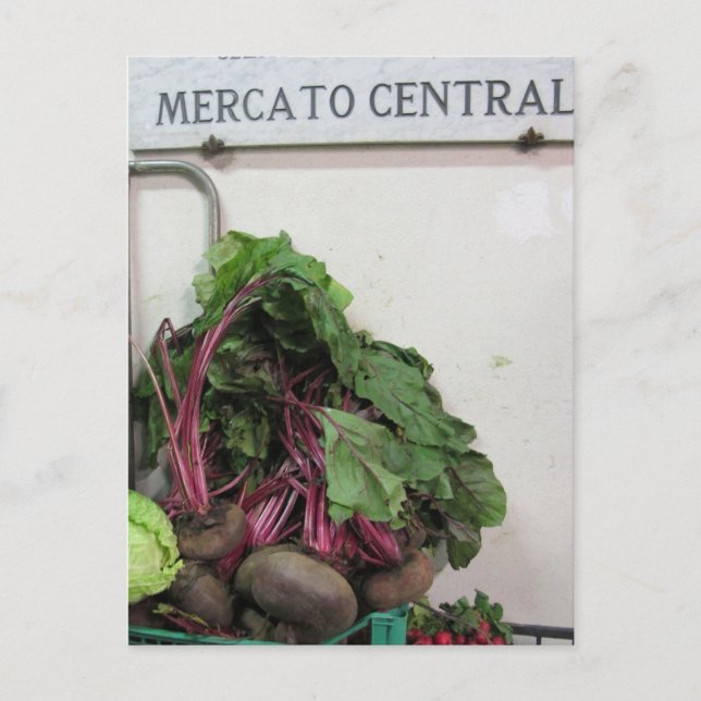 Postal Florencia del mercado central (Anverso)