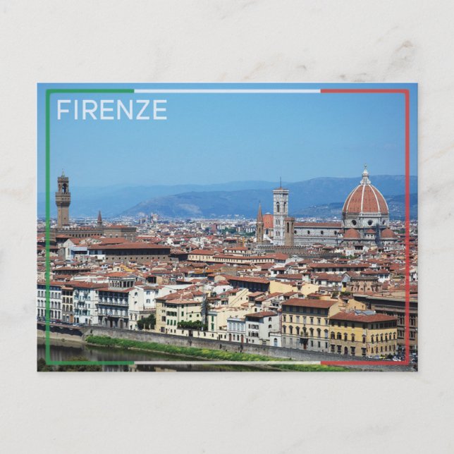 Postal Florencia - Italia (Anverso)