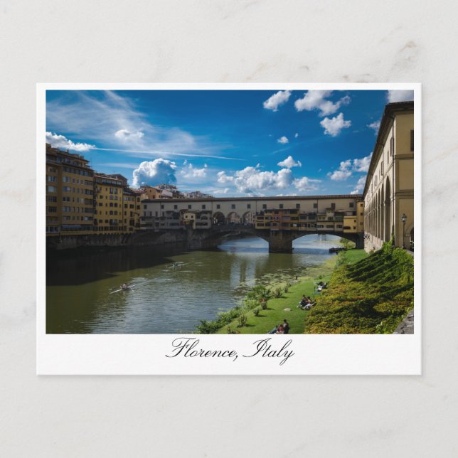 Postal Florencia, Italia (Anverso)