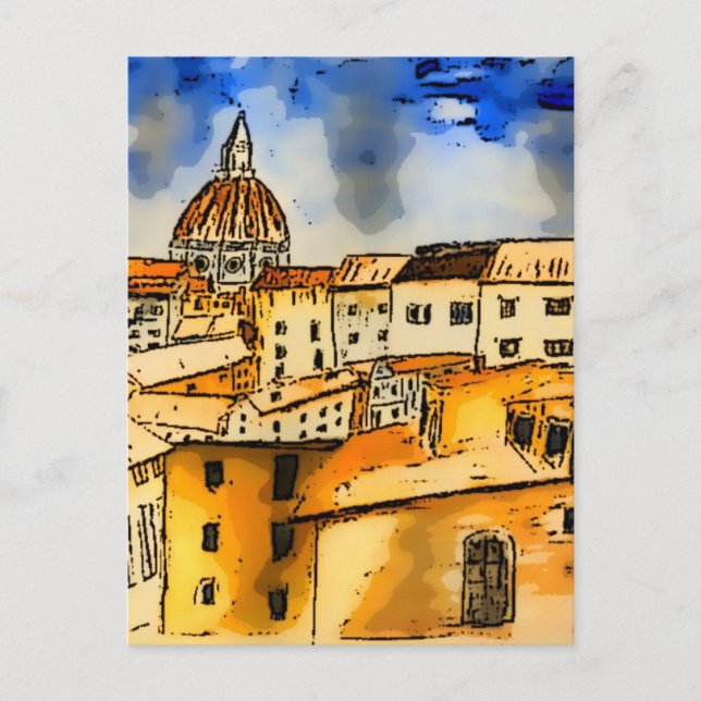 Postal Florencia Italia (Anverso)