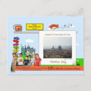 Postal Florencia, Italia