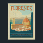 Postal Florencia, Italia<br><div class="desc">Anderson Design Group es una firma de diseño y ilustracion galardonada en Nashville,  Tennessee. El fundador Joel Anderson dirige un equipo de artistas talentosos para crear arte poster original que se parece a las estampas publicitarias tradicionales de los años 20 a los 60.</div>
